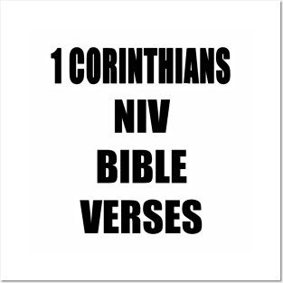 1 CORINTHIANS NIV BIBLE VERSES Posters and Art